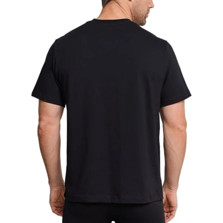Schiesser Herren Shirt American, Schwarz, im Doppelpack, Größe XXL, komfortabel und maskulin – Bild 3
