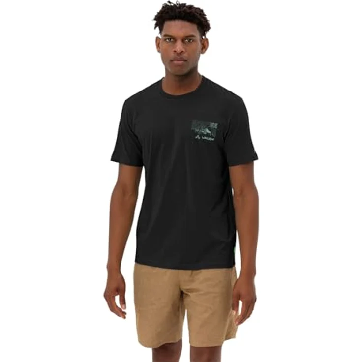 Vaude Spirit T-Shirt II, Herren Bike-T-Shirt aus 100% Baumwolle, Schwarz, Größe M, atmungsaktiv und regulär geschnitten – Bild 3