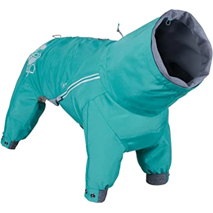 Hurtta Mudventure Overall, Hunderegenmantel, Wasserdicht, Peacock-Türkis, 60M – Bild 5