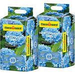 Floragard Hortensienerde blau 2x20 L - zum Pflanzen und Umtopfen - für Beet- und Kübelbepflanzung - für Blaue Hortensien