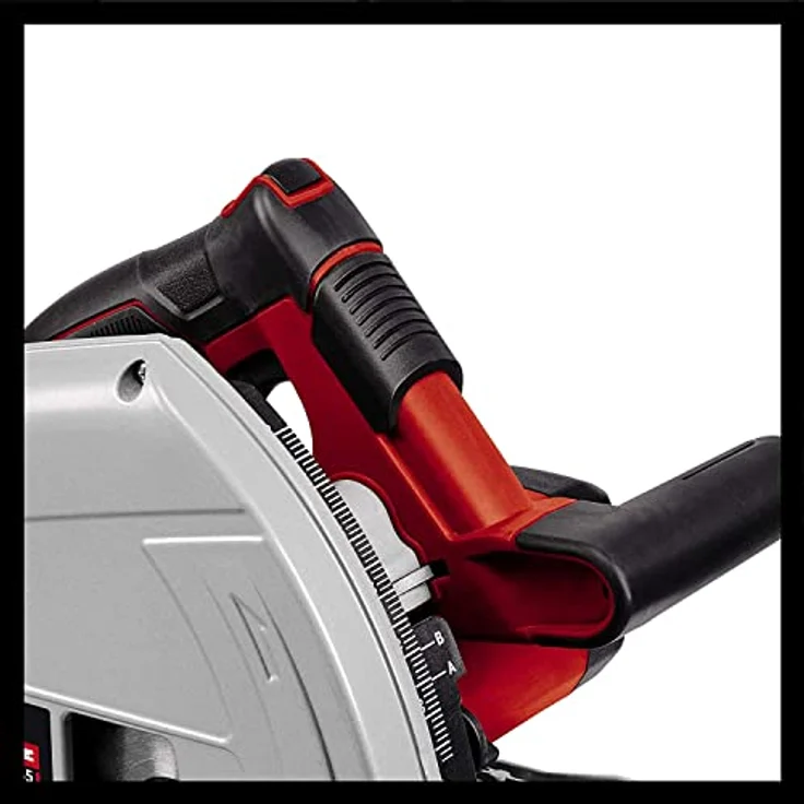 Einhell Tauchsäge TE-PS 165 (1.200 Watt, werkzeuglose Einstellung bei Schnitttiefe + Neigungswinkel, hochwertiges Hartmetall-Sägeblatt, Sägeblattarretierung) – Bild 6
