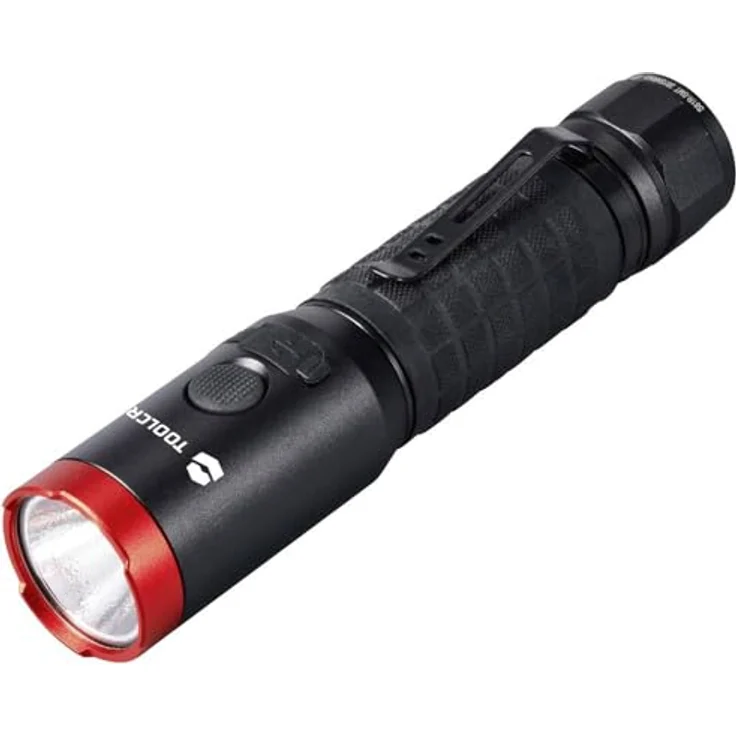 Toolcraft LED Handlampe verstellbar, 1000 lm, mit Magnethalterung, Gürtelclip, Li-Ionen Akku, 5 h Laufzeit – Bild 1