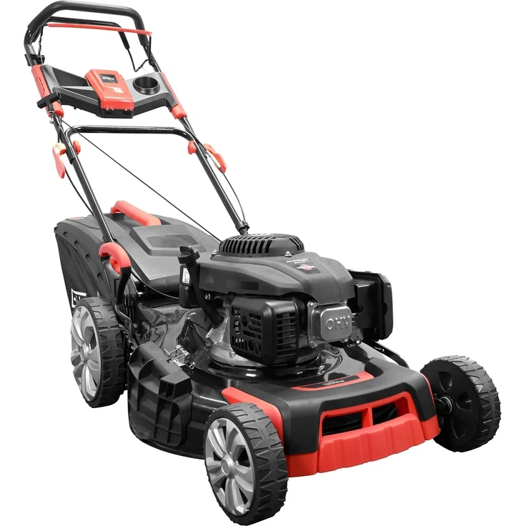 Güde Motormäher Big Wheeler 534.2 R, Benzin-Rasenmäher mit 60 Liter Grasfangsack, 4-Takt Power-Engine Motor