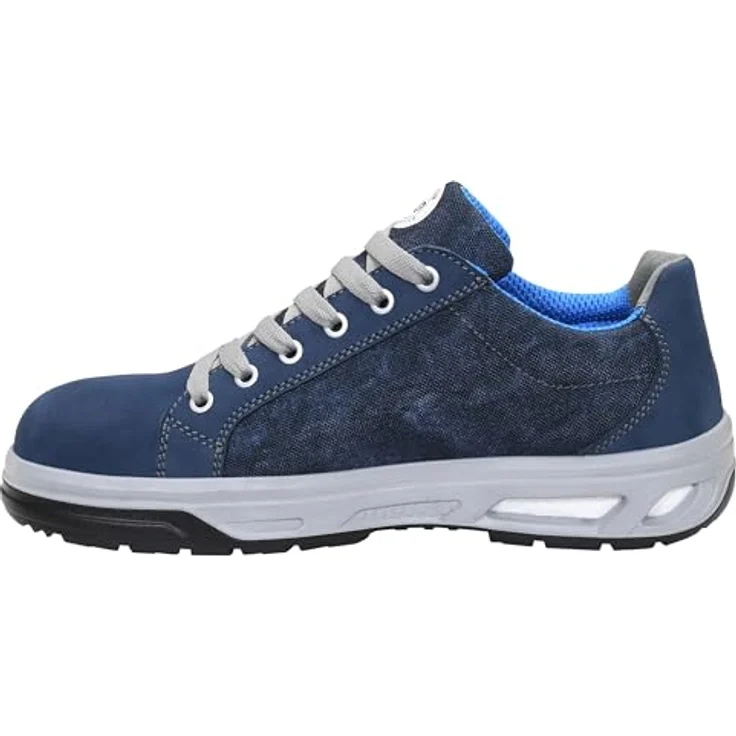 ELTEN NEWTON XX10 blue Low ESD S2 Sicherheitsschuh, hydrophobiertes Nubukleder, atmungsaktives Futter, ESD-fähig, PU/PU Sohle WELLMAXX L10 – Bild 4