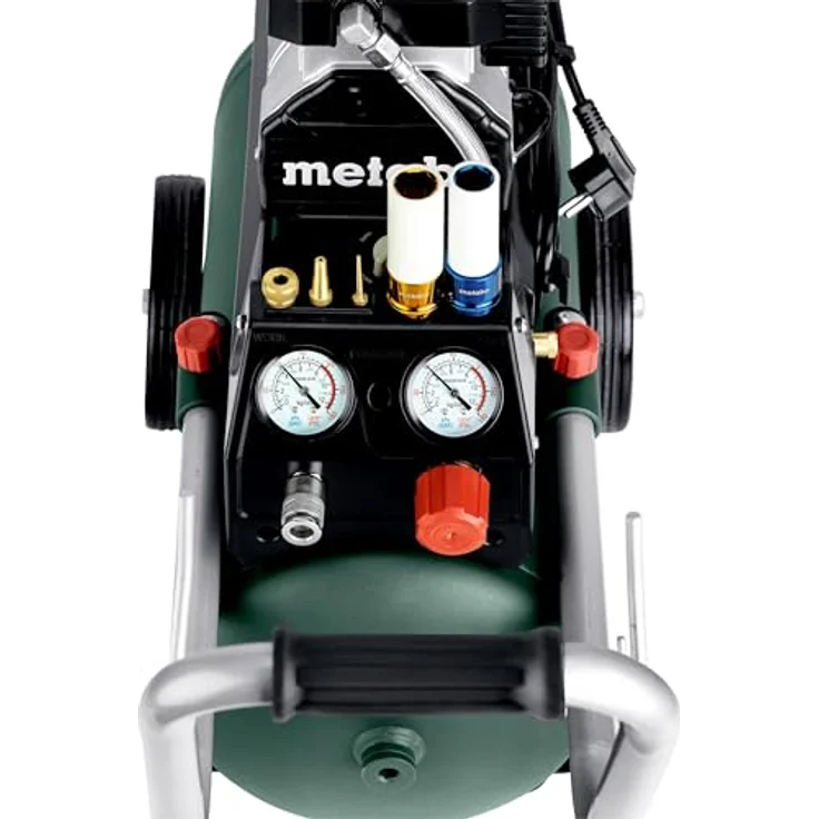 Metabo Kompressor Basic 220-24 OF Silent 601593000, leise und mobil, mit VarioGrip und Condor Druckschalter – Bild 9