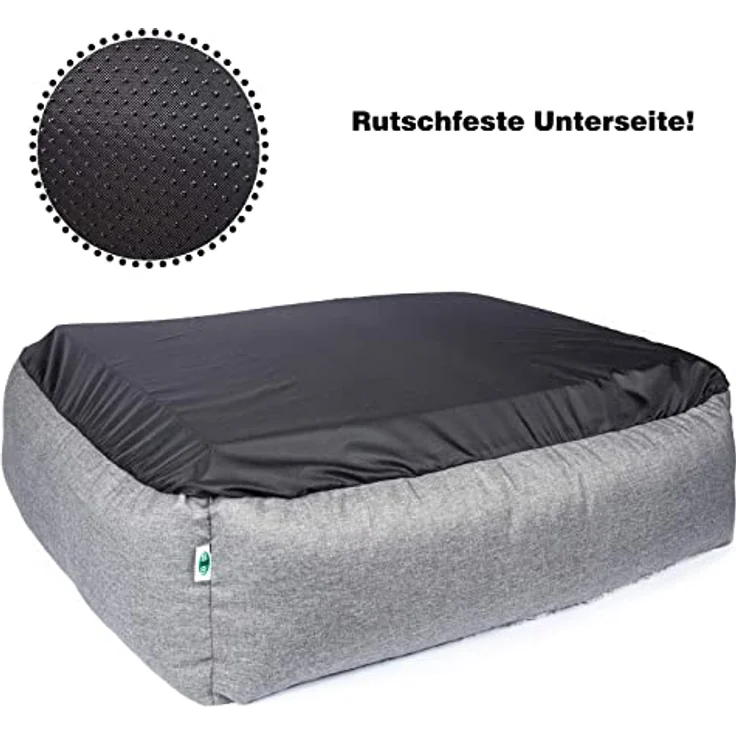 CopcoPet - Hundebett Pia Hundekörbchen Hundesofa, orthopädischer Visco-Schaumstoff, Braun – Bild 3