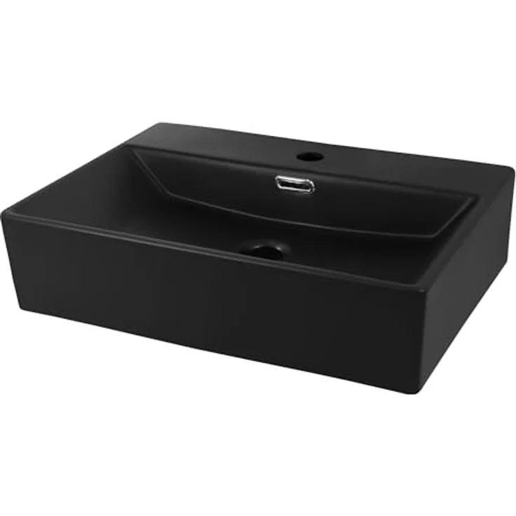 ML-Design Waschbecken Rechteckig 510x360x130 mm Schwarz aus Keramik ML-Design – Bild 2