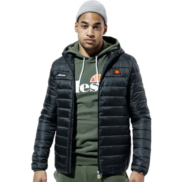 Ellesse Steppjacke Lombardy L (1-St), Arbeitsjacke in 100% Mikro-Polyester, Steppeinsätze, verdeckte Taschen und Kapuze, gesticktes Semi-Palla und ellesse-Logo, blau – Bild 6