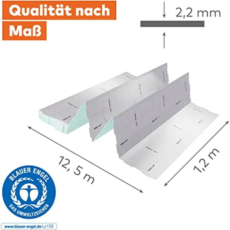 Selit Selitac Trittschalldämmung Aqua Stop Faltplatte 2,2 mm stark 1,2 x 12,5 m – Bild 6