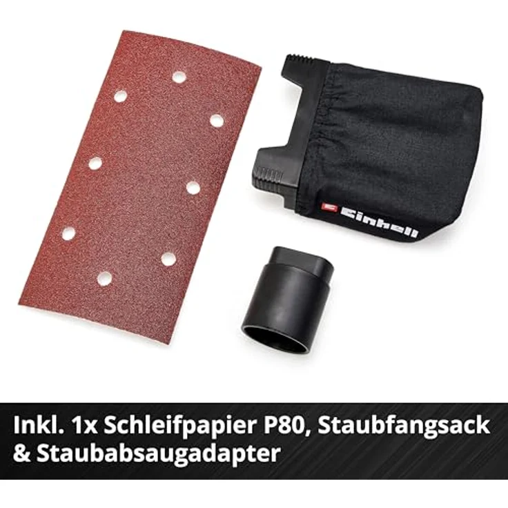 Einhell Akku-Schwingschleifer TC-OS 18/187 Li-Solo Power X-Change PXC (18V, Li-Ion, 187x97 mm Schleiffläche, 24000 (1/min), Micro-Klett, 2mm Schwingkreis, inkl. 1x Schleifpapier, ohne Akku und Ladegerät) – Bild 6