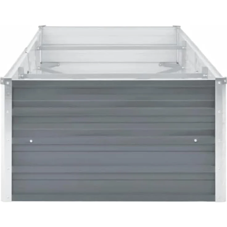 vidaXL Garten-Hochbeet Verzinkter Stahl 240x80x45 cm Grau – Bild 10