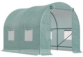 Outsunny Foliengewächshaus Tomatengewächshaus Treibhaus Folientunnel