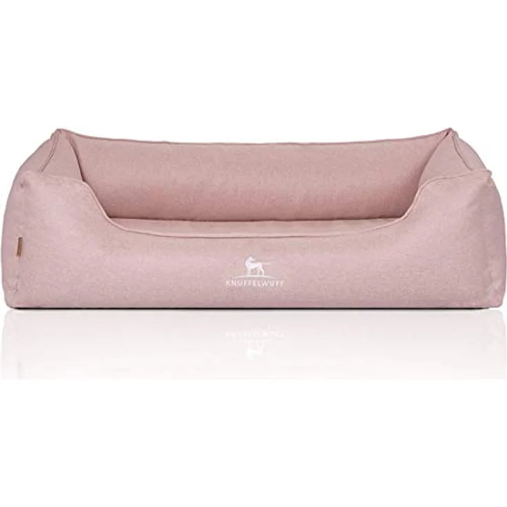 Knuffelwuff Orthopädisches Hundebett Luisa Hundekorb Hundesofa Hundekissen Hundekörbchen waschbar Rosa XL 105 x 75cm – Bild 2