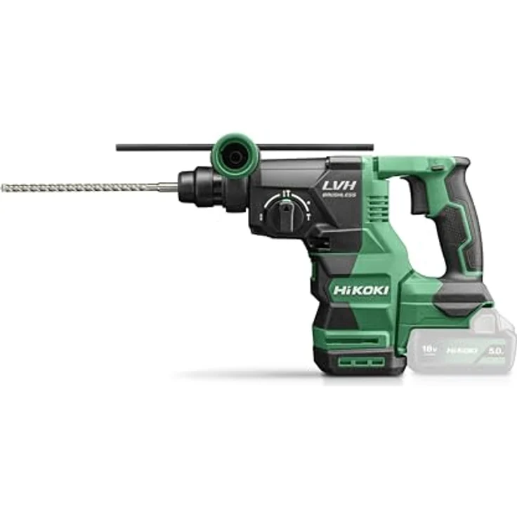 HIKOKI 18 Volt DH1826DA Akku Kombi Bohrhammer Meißelhammer W2Z SDS plus Basic, 50 Joule Schlagenergie, 3 Funktionen, inklusive Koffer – Bild 9