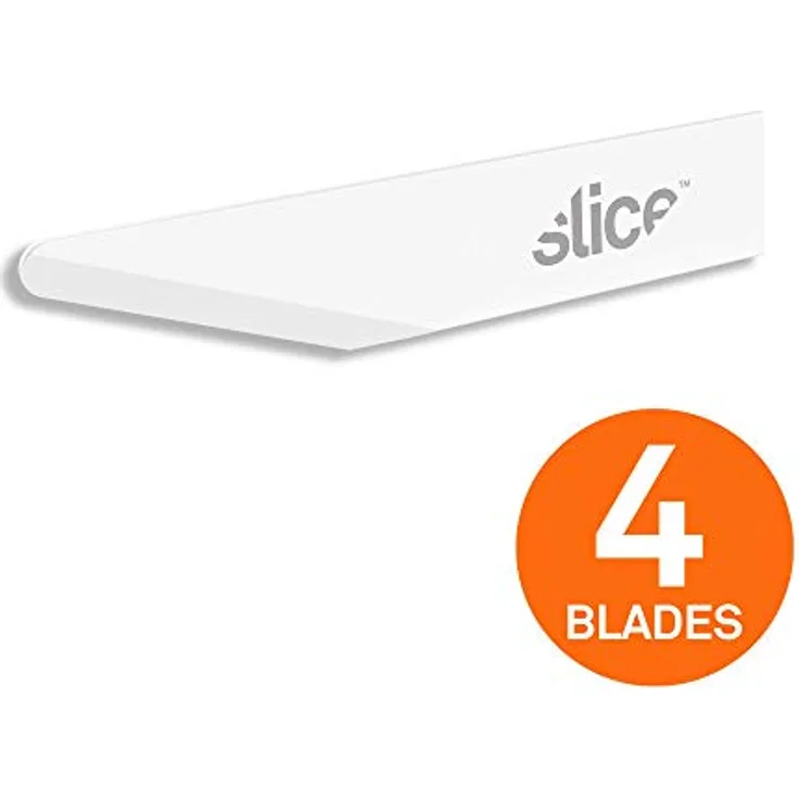 SPG Bastelklingen Set für Cuttermesser, 6 Stück (3 gerade, 3 abgerundet), für präzise Schnitte in Papier, Karton und Stoff