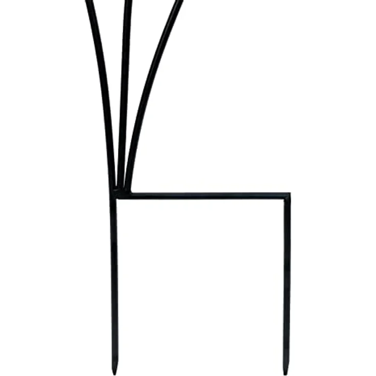 DanDiBo Design Rankhilfe Metall Rankgitter 140 cm Schwarz Frau Lora Kletterhilfe Bodenstecker Blumenhalter Ranksäule – Bild 4