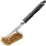 Grillfürst Premium Grillbürste mit Messing Borsten, 45 cm - Grill Reinigungsbürste für Grillrost, Grillrost Bürste mit langem 3-Fach Bürstenkopf