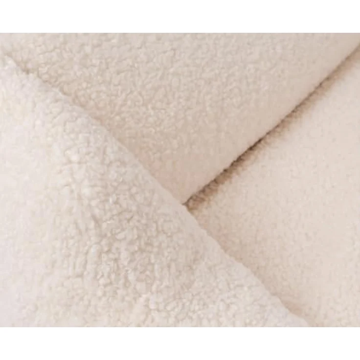 Knuffelwuff orthopädisches Hundebett Wollekopp M-L 85 x 63cm, kuscheliges Teddy Material, beige, abnehmbarer Bezug, waschbar, für große, mittelgroße und kleine Hunde, rutschfester Unterboden – Bild 3
