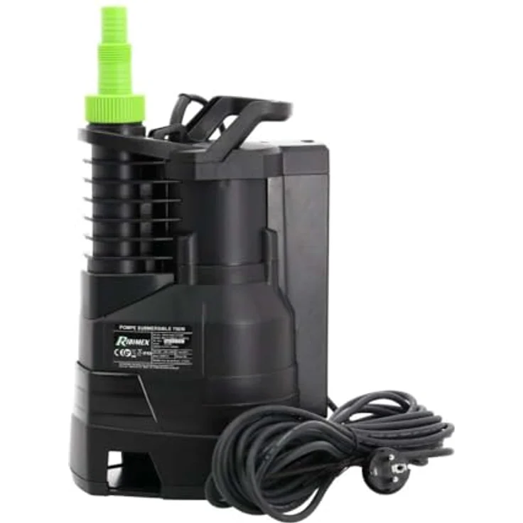 RIBIMEX Tauchpumpe für Abwasser 750 W, Schmutzwasser Hebepumpe mit integriertem Schwimmerschalter, 10 m Kabel – Bild 4