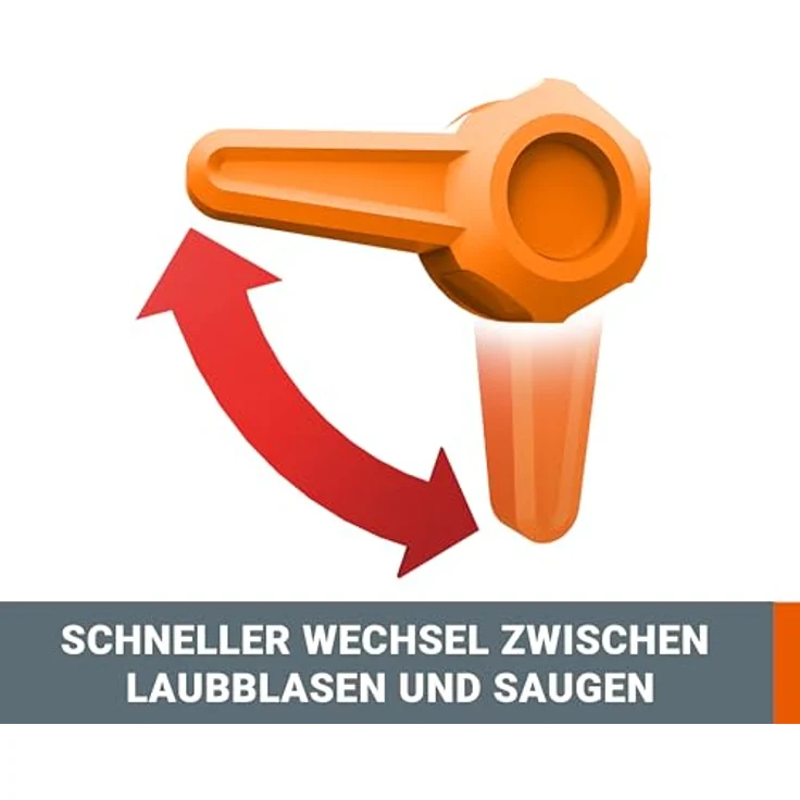 WORX WG505E Laubbläser und Laubsauger mit Mulcher 3000 W- Laubsauger 3-in-1 Gerät inkl. Fangsack Häckselfunktion 3000 Watt – Bild 5