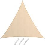 AMANKA 90% UV Schutz: 8x8x8 Sonnensegel Dreieckig Wasserdurchlässig - Terrassendach Sonnenschutz Dreieck - Sonnensegel Garten Sonnenschutz für Trampolin Sonnensegel Pergola Dreieckig Sonnensegel Pool