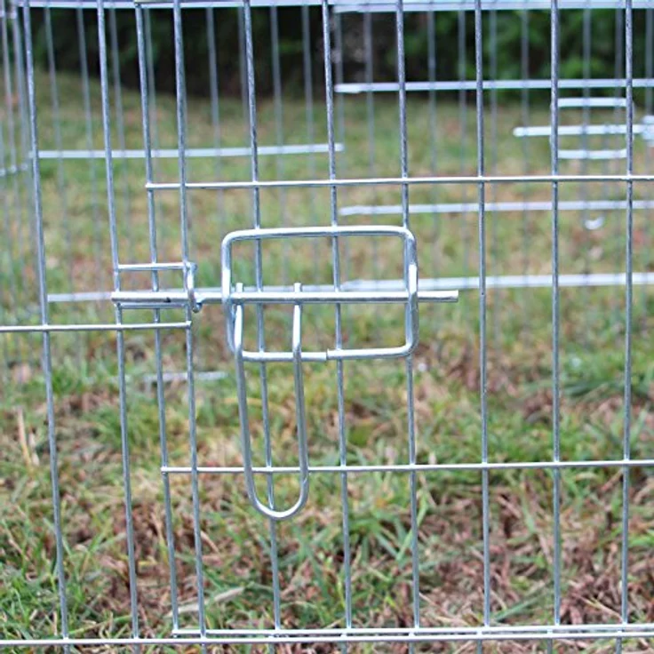 Wiltec Freilaufgehege Kaninchen 180 x 75 x 75 cm, Außengehege und Kleintierstall für Kaninchen, Hasen, Meerschweinchen - Robustes, wetterfestes Design, geräumiges Vergnügen, naturnahes Umfeld, einfacher Zugang, flexibel und anpassungsfähig – Bild 3