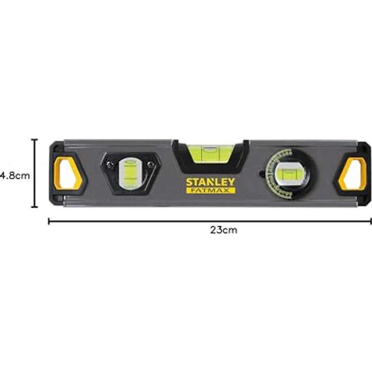 Stanley Wasserwaage Torpedo Fatmax Pro Alu (23 cm, 1 Stück) XTHT0-42495 – Bild 6