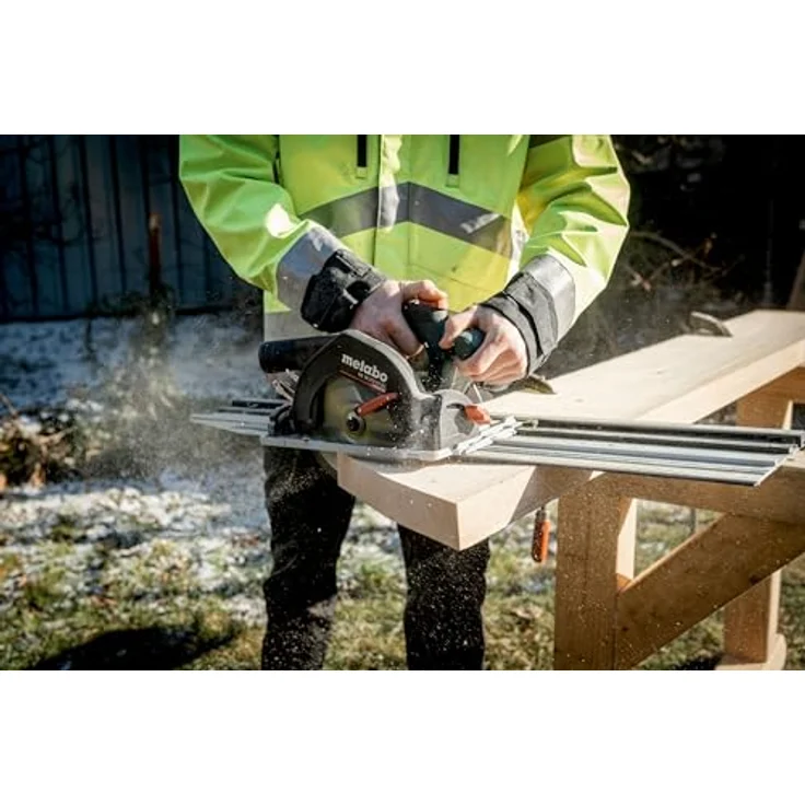 Metabo Akku-Handkreissäge KS 18 LTX 57 BL in Metabox, ohne AKKU, mit Kappschiene, mit Auslaufbremse, Kreissäge, Säge 691223000 – Bild 4
