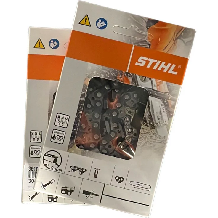 STIHL 2 Stück Sägeketten Picco Micro 3 (PM3) 3/8P 1.3 mm 54, 3/8P, Low Profil, für professionellen Einsatz, Stihl-Oilomatic3-Schmiersystem - Preisvergleich