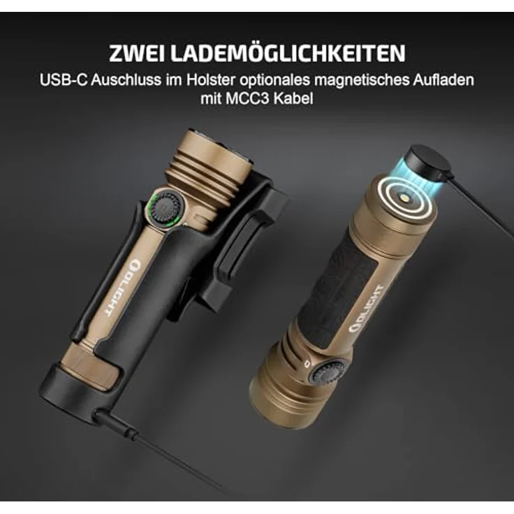 OLIGHT Seeker 4 Pro, LED Taschenlampe mit 5500 Lumen, akkubetrieben, wasserdicht bis 2 m, magnetisches Holster, 205 g – Bild 4