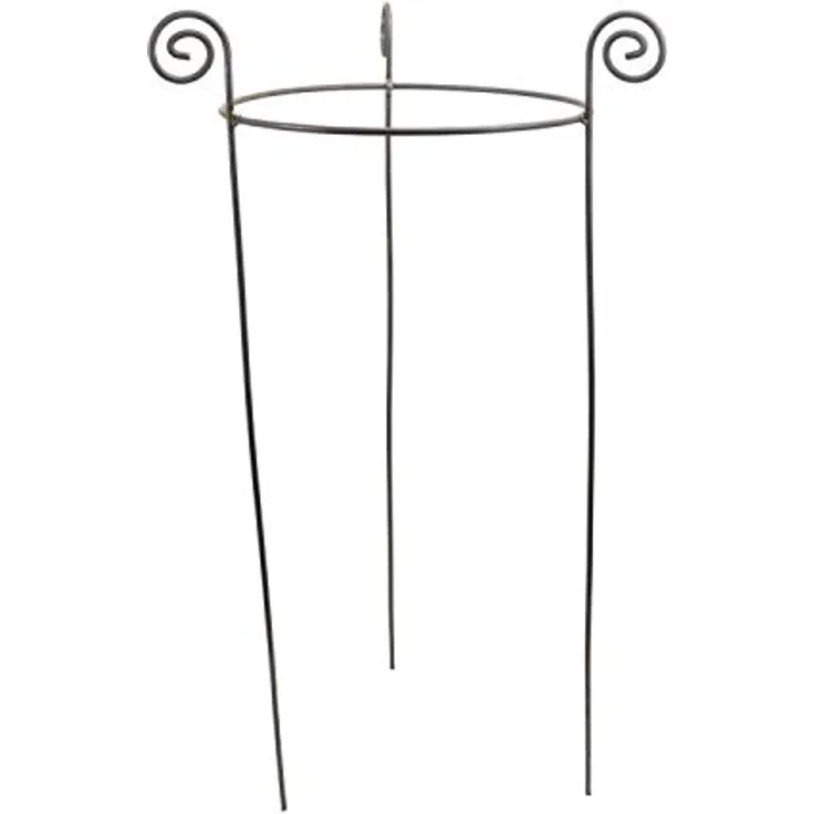 Hirsch Terracotta Staudenhalter BODO rund Ø 40 cm Höhe 95 cm Vollmaterial stabil Rankhilfe Pflanzenstütze
