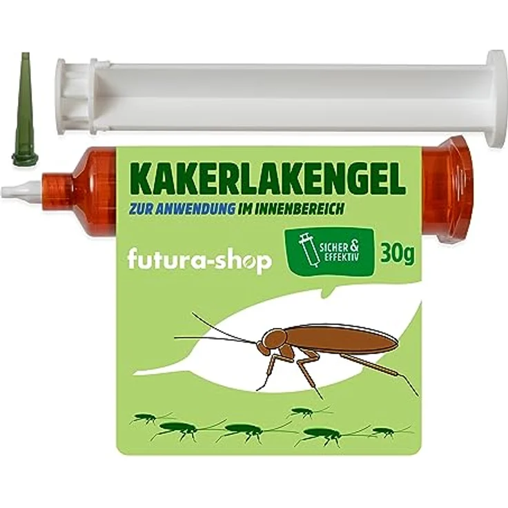 Futura-Shop Schabengel 30 g – Ködergel zur Bekämpfung von Schaben und Kakerlaken – Kakerlakengel mit starkem Lockstoff & schneller Wirksamkeit – effektives Mittel gegen Schaben Aller Art – Bild 1