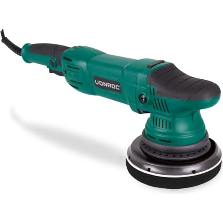 Vonroc - Dual Action - Exzentrische Poliermaschine - Poliermaschinen-Kit – Konstant-Elektronik – Soft Start – 150 mm – 1050 W – einschließlich – Bild 2