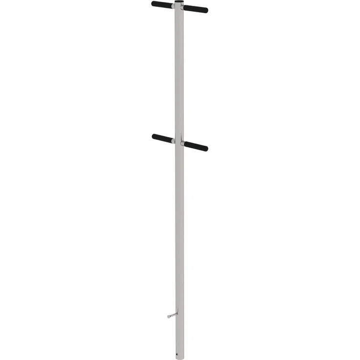 Munk Einstiegshilfe, Leiter + Gerüst aus Edelstahl V4A (160 cm), mobile Nutzung mit Haltestange