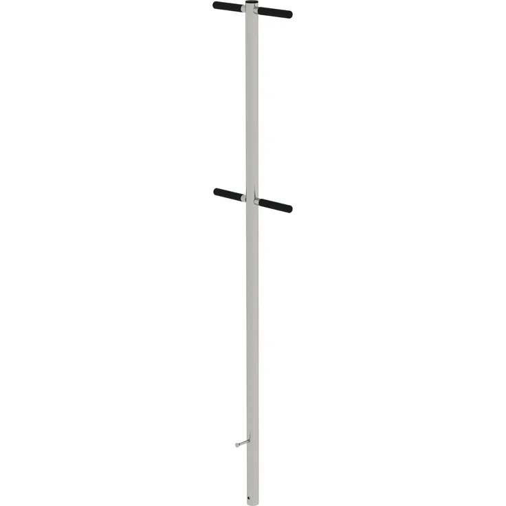 Munk Einstiegshilfe, Leiter + Gerüst aus Edelstahl V4A (160 cm), mobile Nutzung mit Haltestange