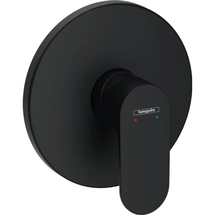 hansgrohe Duscharmatur Rebris S, Unterputz Brausebatterie für 1 Funktion, Mattschwarz – Bild 1