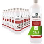 Höfer Chemie 24 L FLAMBIOL® Bioethanol 99,9% Premium (24 x 1 L) für Ethanol Kamin, Ethanol Feuerstelle, Ethanol Tischfeuer und Bioethanol Kamin