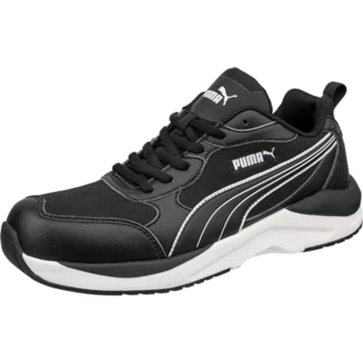 Puma Safety SHIFT Low 647700 S3S HRO SR, Sicherheitshalbschuh in Weiß/Schwarz, Größe 45 – Bild 1