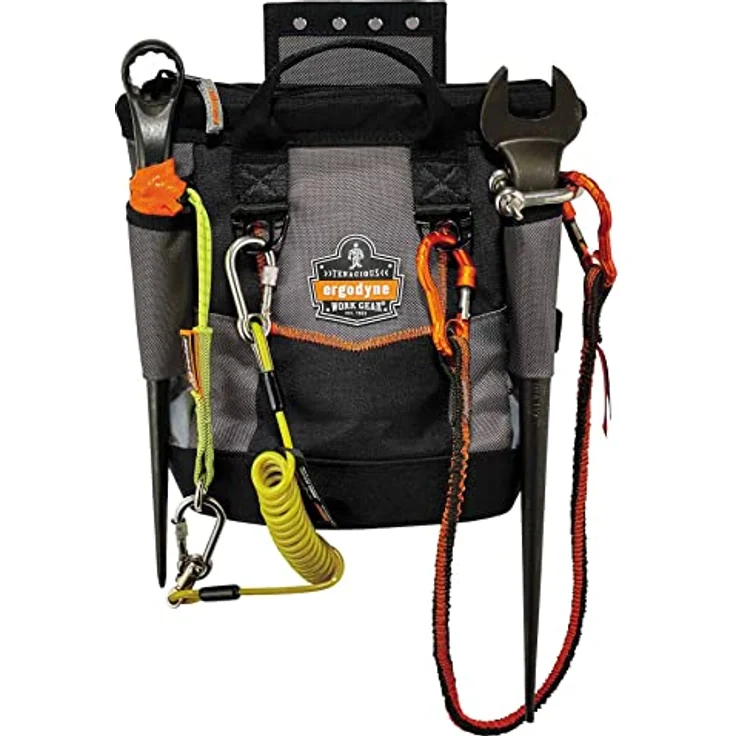 Ergodyne Arsenal 5517 Werkzeugtasche mit Reißverschluss, Einheitsgröße, Schwarz - Abriebfestes 1680D ballistisches Polyester, ANSI/ISEA 121-2018 Standard, YKK-Reißverschluss – Bild 2