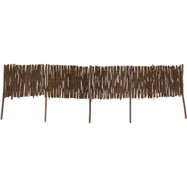 Windhager Beeteinfassung WEIDE Rolle, Beetumrandung Weidezaun Gartenzaun Rasenkante Palisade, Flexible Begrenzung für Blumen- und Gemüsebeete, aus verwebter Weide 35 x 100 cm, 06457 – Bild 1