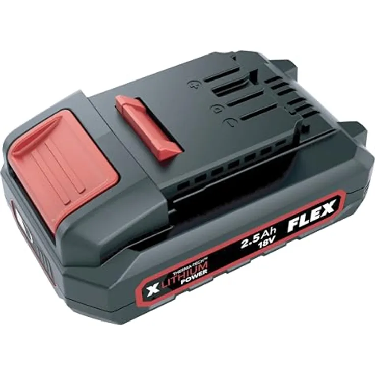 FLEX 18V Li-Lon Wiederaufladbares Batterieladegerät mit elektronischem Managementsystem, Lade- und Entladeschutz, staub- und spritzwassergeschützt