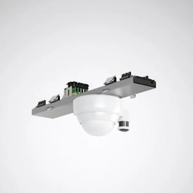 Trilux Geräteträger mit Sensor, Bewegungsmelder für Innenräume, DALI-2 Sensorik, Erfassungsbereich bis 570 m², IP50, robustes Stahlblech