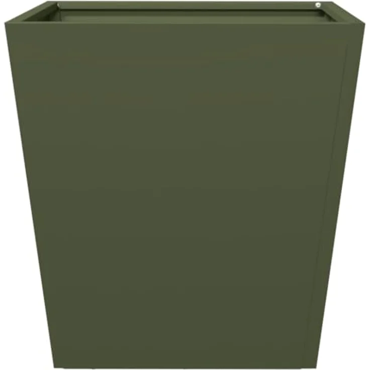 vidaXL Pflanzkübel Olivgrün 40x40x40 Stahl, Stabiler Blumenkübel für den Garten mit viel Platz und Unkraut- und Schädlingsschutz – Bild 4