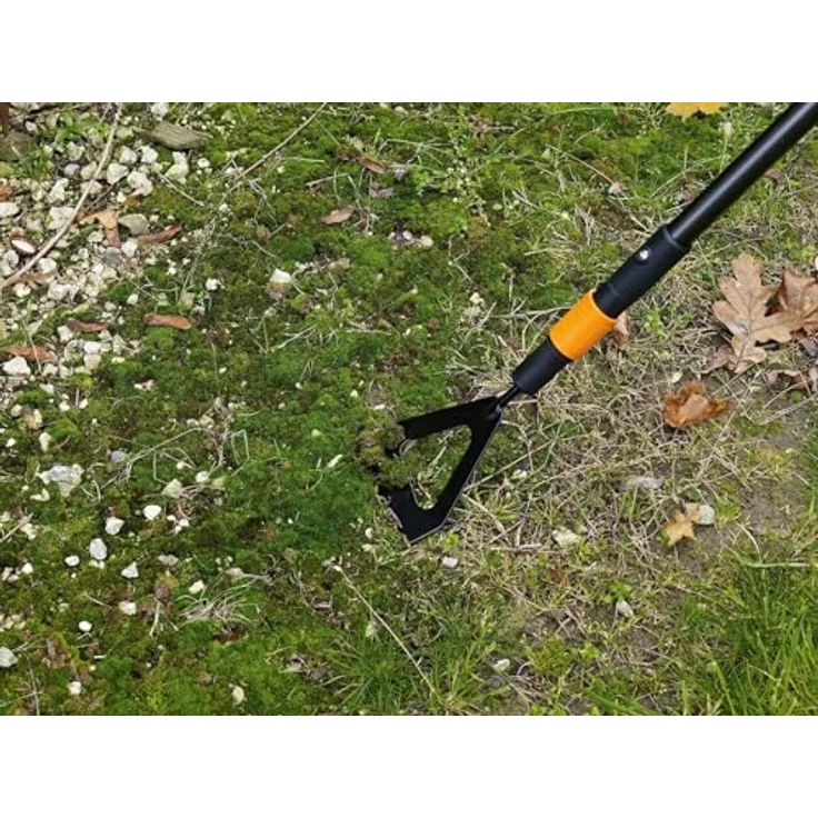Fiskars Jätschuffel (Dutch Hoe), Gerätekopf, Breite: 12,5 cm, Borstahl-Kopf, Schwarz-Orange, QuikFit, 1000676 – Bild 3