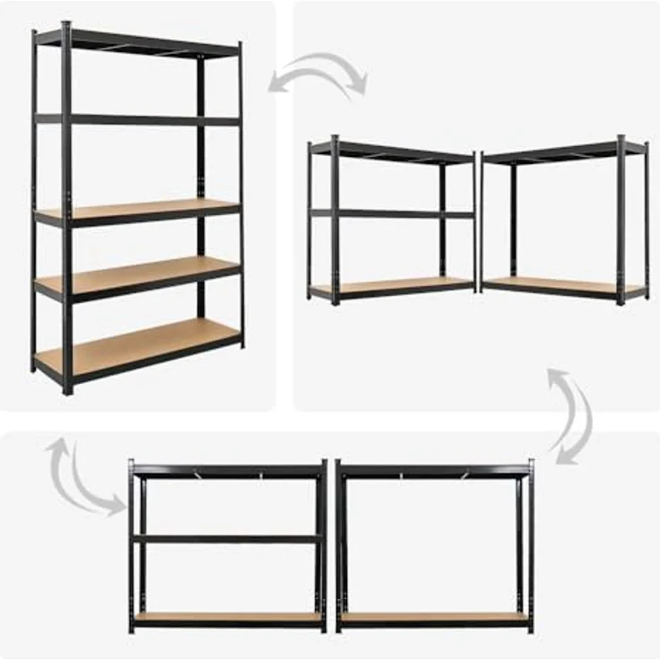 PROREGAL® Schwerlastregal RAGNAR, 180x90x40cm, hohe Traglast von 175 kg pro Ebene, verschiedene Farben – Bild 4