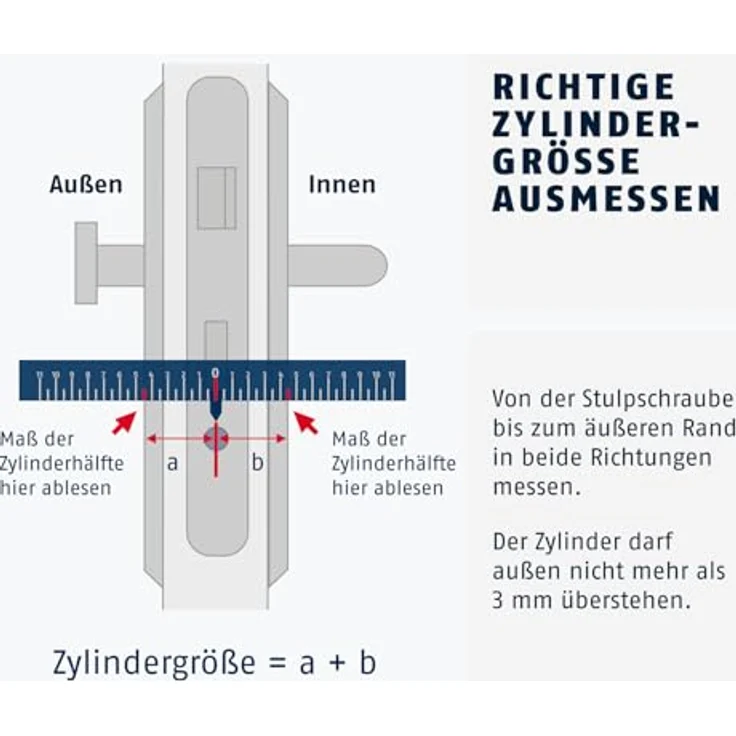 ABUS PROFILZYLINDER C 83 C 83 N C83n 40-40 Ms-vern. – Bild 3