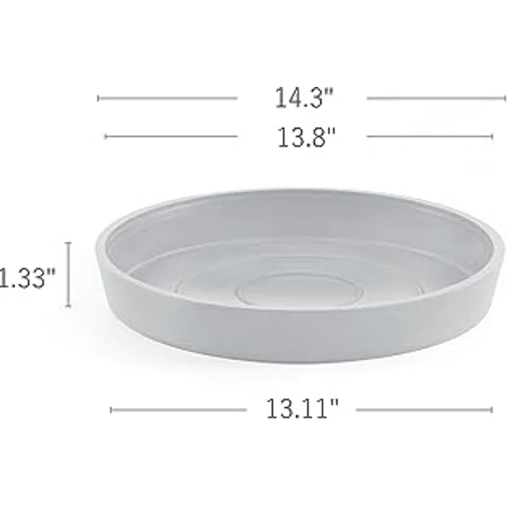 Ashortwalk ECOPOTS Untertasse rund aus recyceltem Kunststoff, Ø 36,5 cm – Bild 3