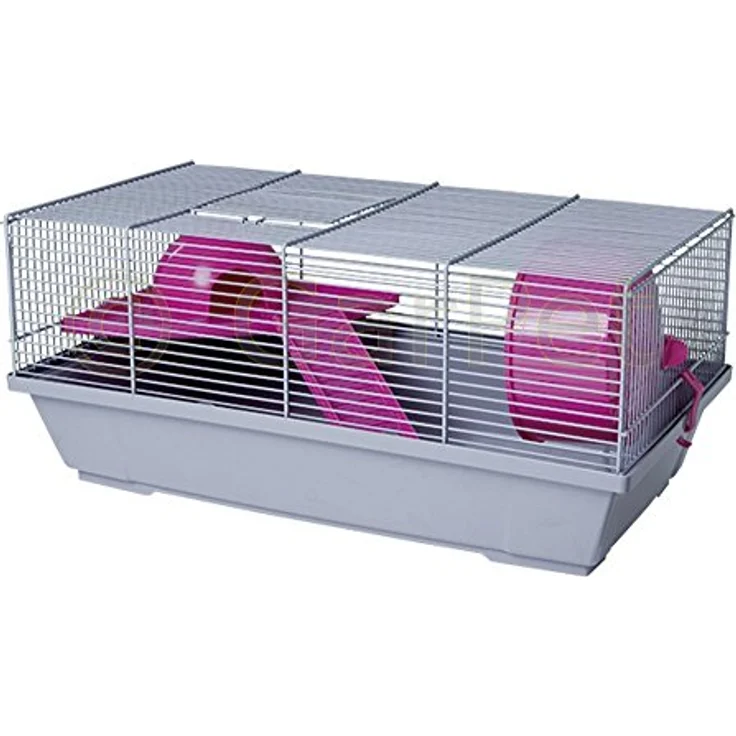 GarPet Mäusekäfig Hamsterkäfig Nagerkäfig Schlafhaus Laufrad Etage Rampe – Bild 3