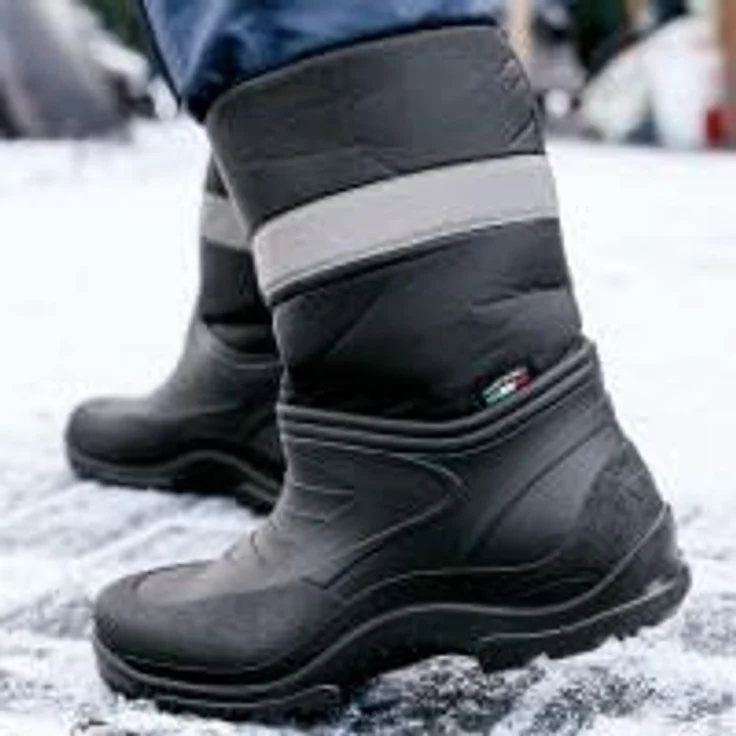 Helmut Feldmann Winterschlupfstiefel Skagen Gr.43 schwarz, PVC/Nyl. mit Reflexstreifen, wasserabweisend, wärmespeichernd, rutschfest – Bild 2