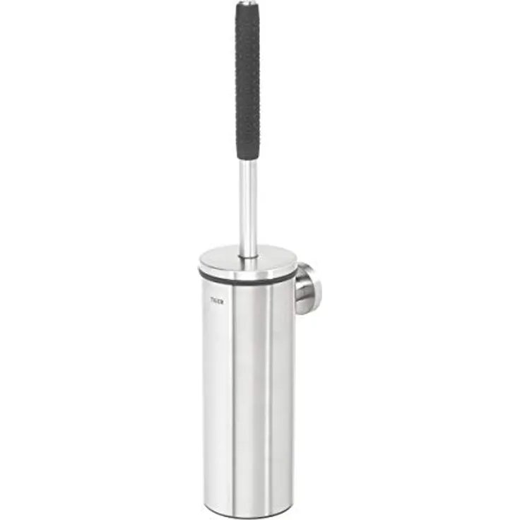 Tiger Boston Toilettenbürste mit extra langem Stiel, Edelstahl gebürstet